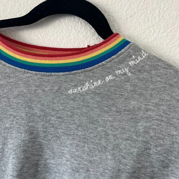 Spiritual Gangster Sweatshirt Gray SM "Sunshine on my Mind" Embroidered Retro - Picture 2 of 6